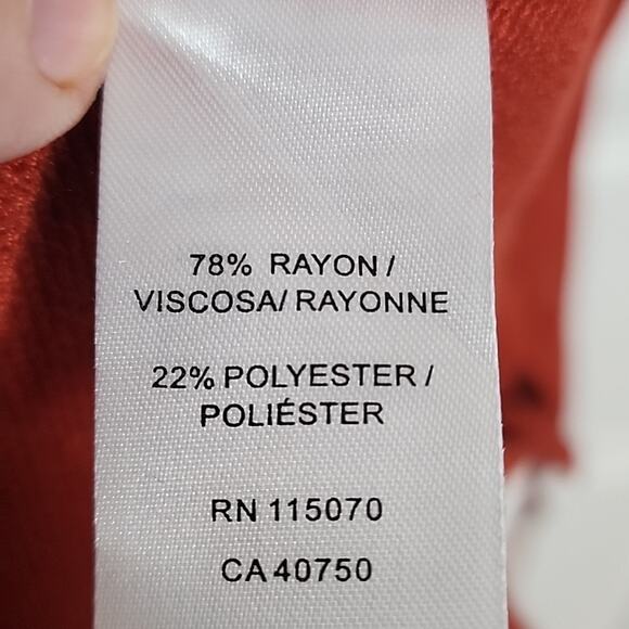 Nina Leonard Pumpkin Spice Belted Sweater Dress, NWT, Small - Picture 6 of 6